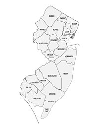 Map of Monmouth County in New Jersey State on White Background. Single  County Map Highlighted by Black Colour on New Jersey Map Stock Illustration  - Illustration of blank, ocean: 291224631
