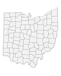 Printable Blank Ohio Map