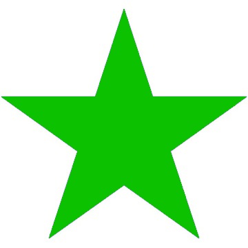 green star clipart